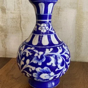 Blue Pottery Flower Vase